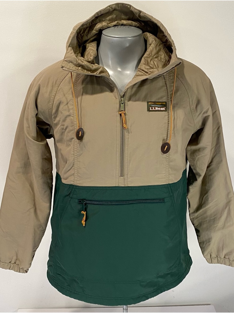 LL Bean Mountain Classic Insulated Mens Medium Anorak Jacket